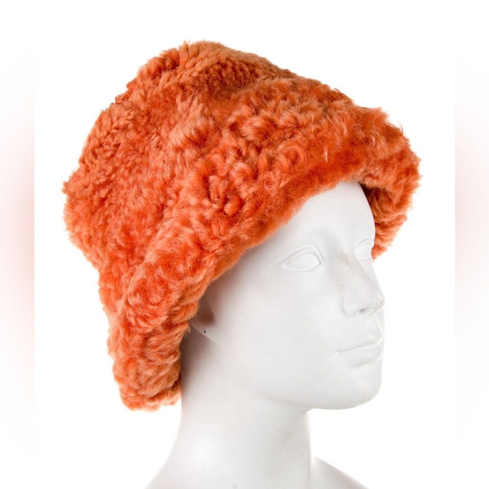 Cult Gaia Sterling Bucket Hat in Orange, NWT, One Size